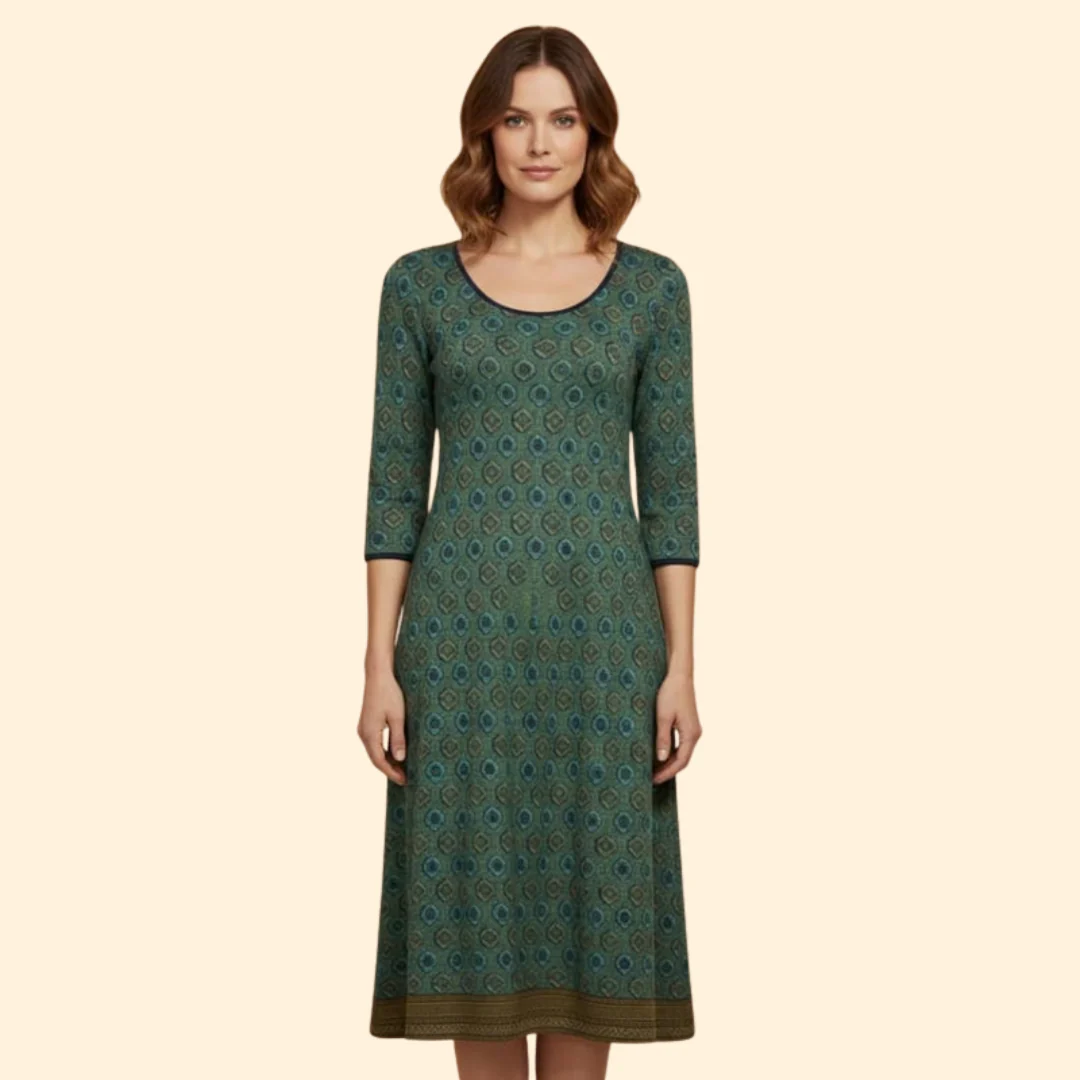 Women's Boho Chic Midi Dress - Image 2