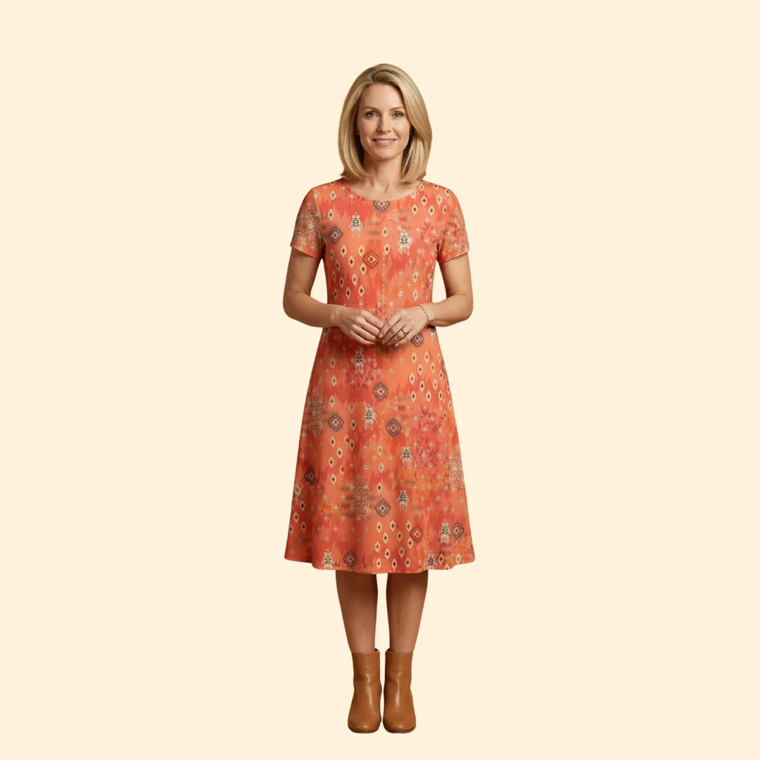 Women's Boho Floral Casual Dress - Image 2
