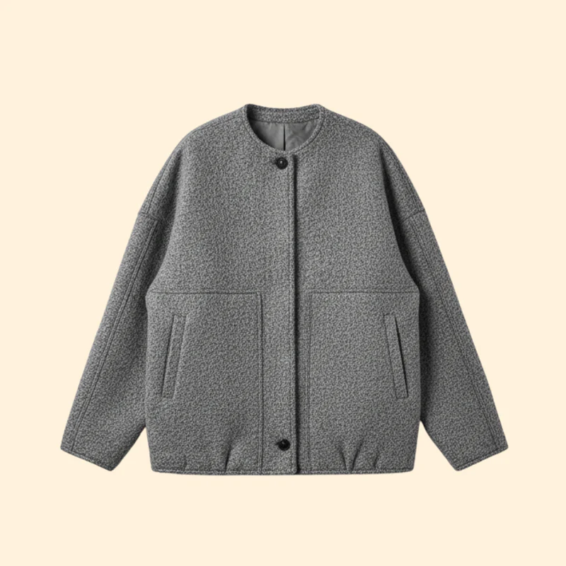Women’s Bomber Jacket with Buttons