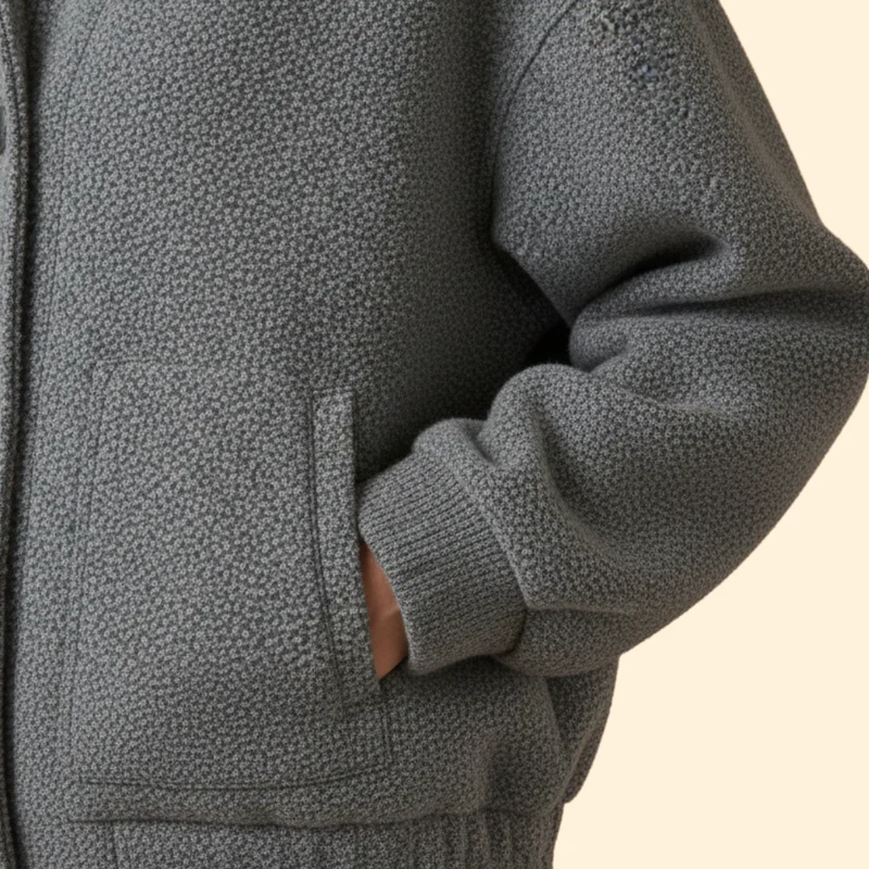 Women’s Bomber Jacket with Buttons - Image 6