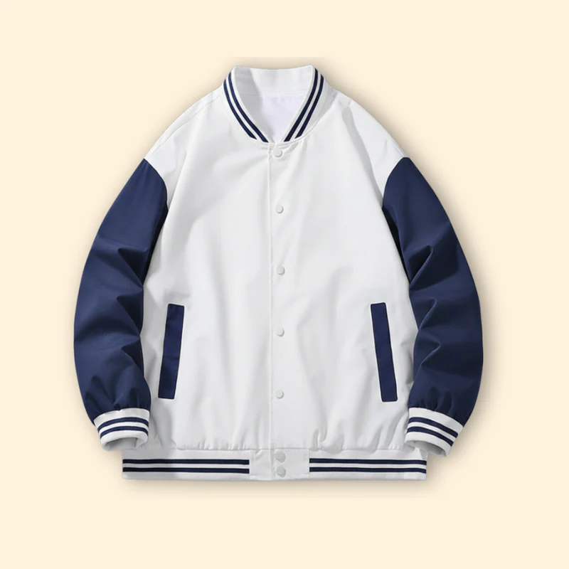 Women's Bomber Jacket with Contrast Sleeves