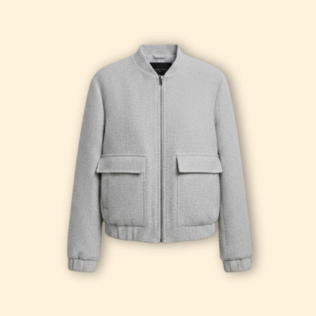 Women’s Bomber Jacket with Front Pockets