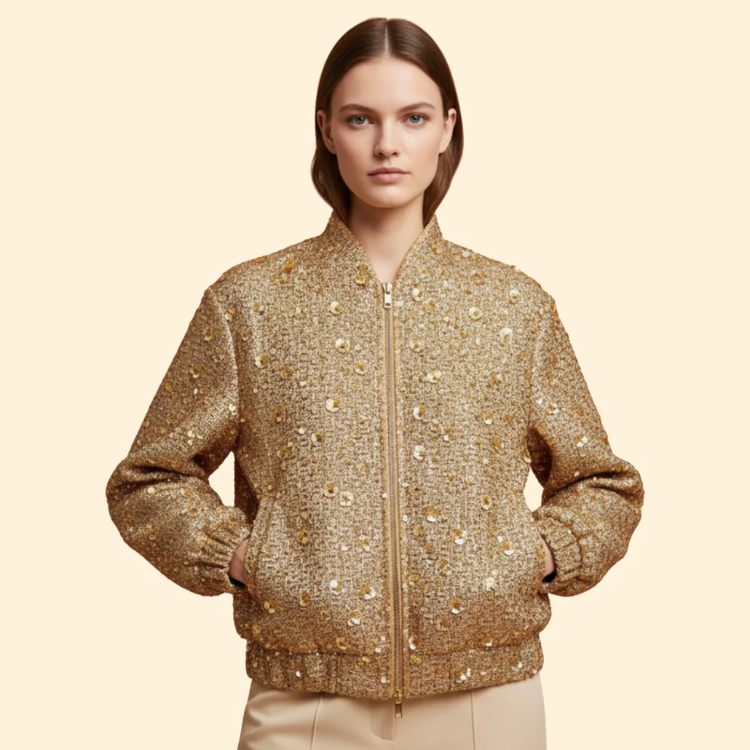 Women’s Bomber Jacket with Front Pockets - Image 6