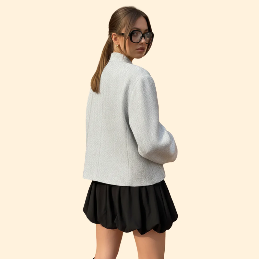 Women’s Bomber Jacket with Front Snap Buttons - Image 5