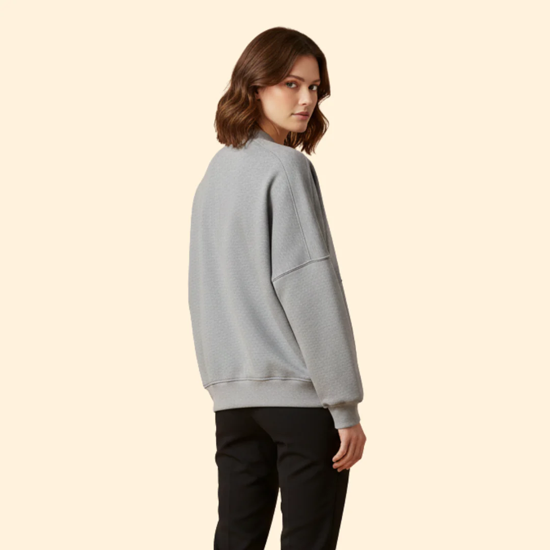 Women’s Bomber Jacket with Front Zipper - Image 4