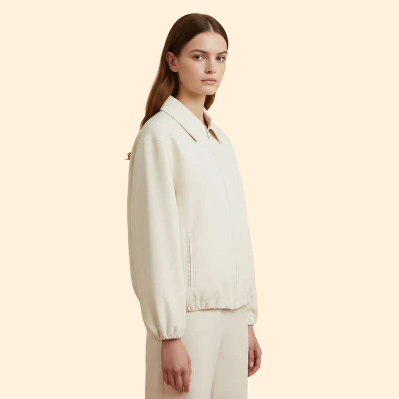 Women’s Bomber Jacket with Modern Collar - Image 3