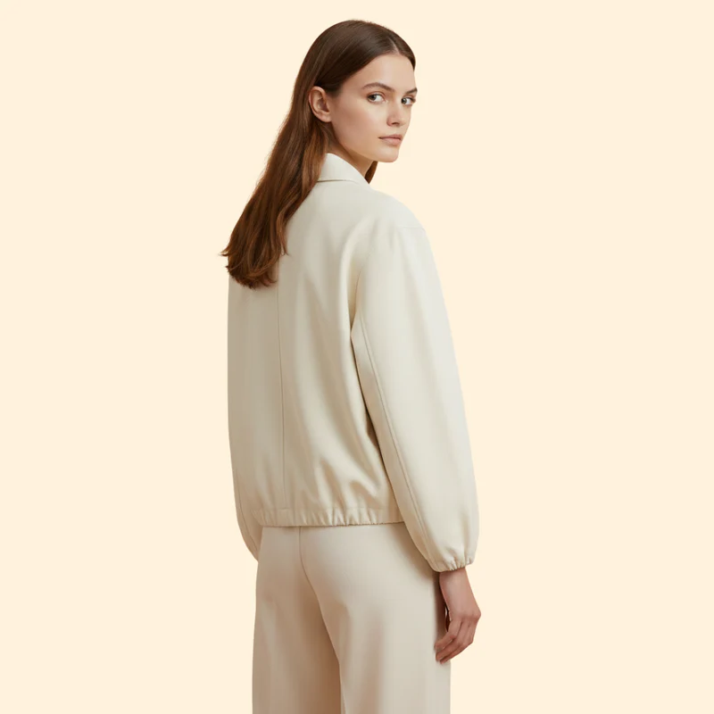 Women’s Bomber Jacket with Modern Collar - Image 5
