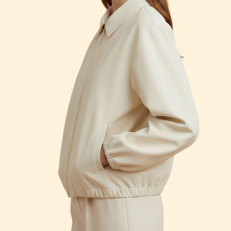 Women’s Bomber Jacket with Modern Collar - Image 7