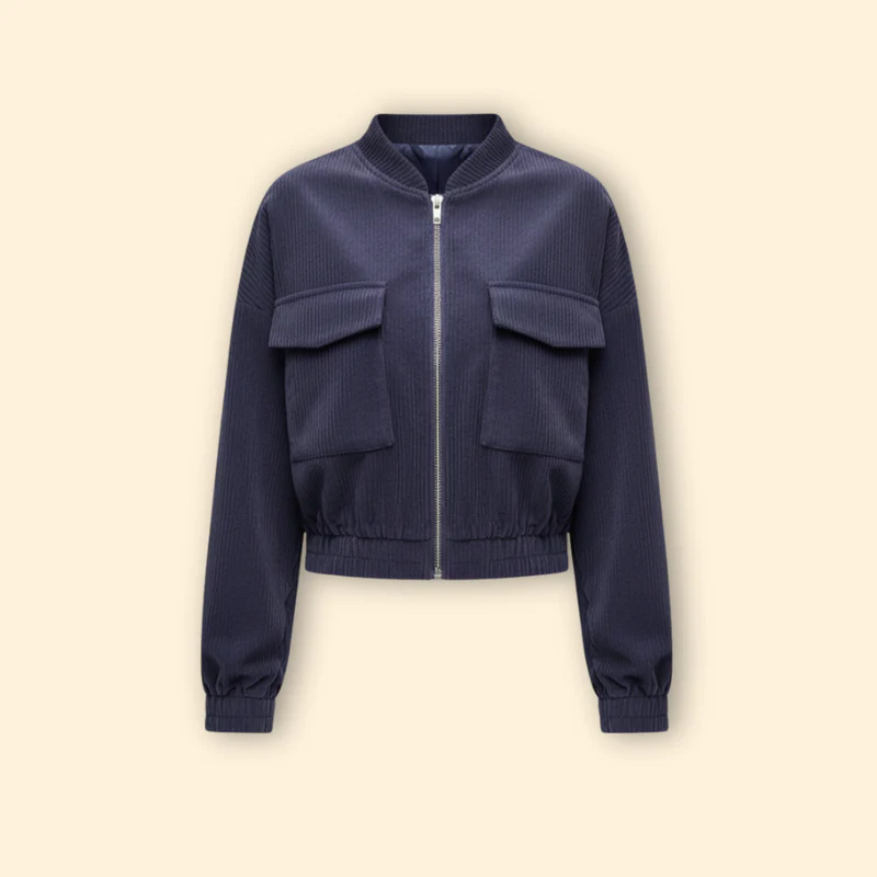 Women’s Bomber Jacket with Pockets