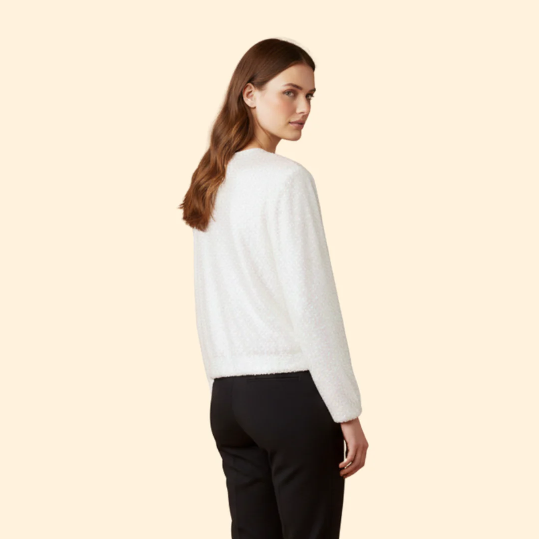 Women’s Bomber Jacket with Sequin Shell - Image 4