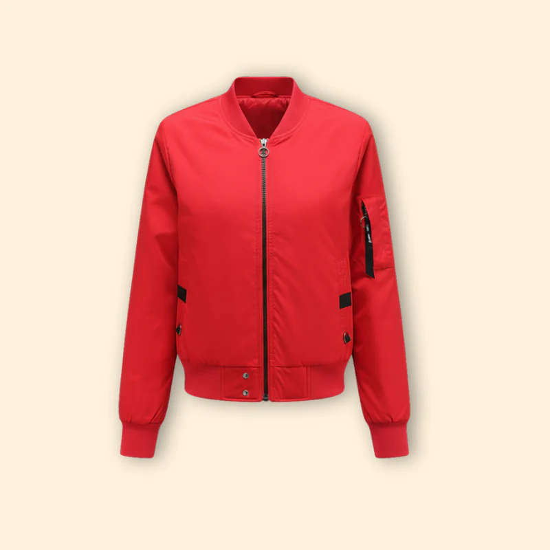 Women’s Bomber Jacket with Side Panels
