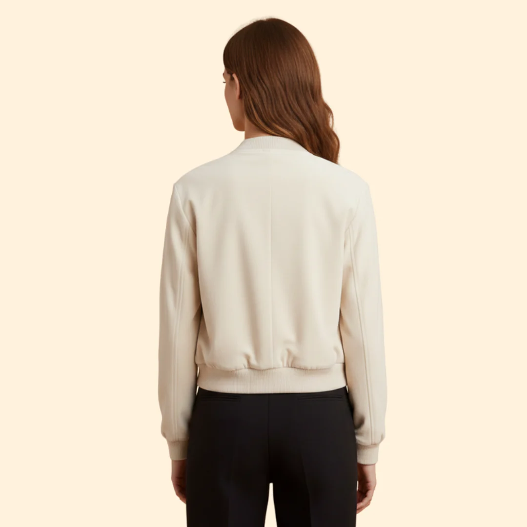 Women’s Bomber Jacket with Snap Buttons - Image 4