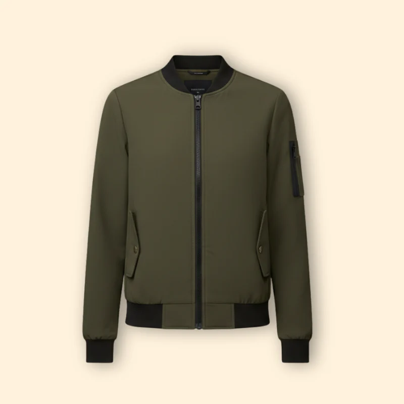 Women's Bomber Jacket with Sporty Collar