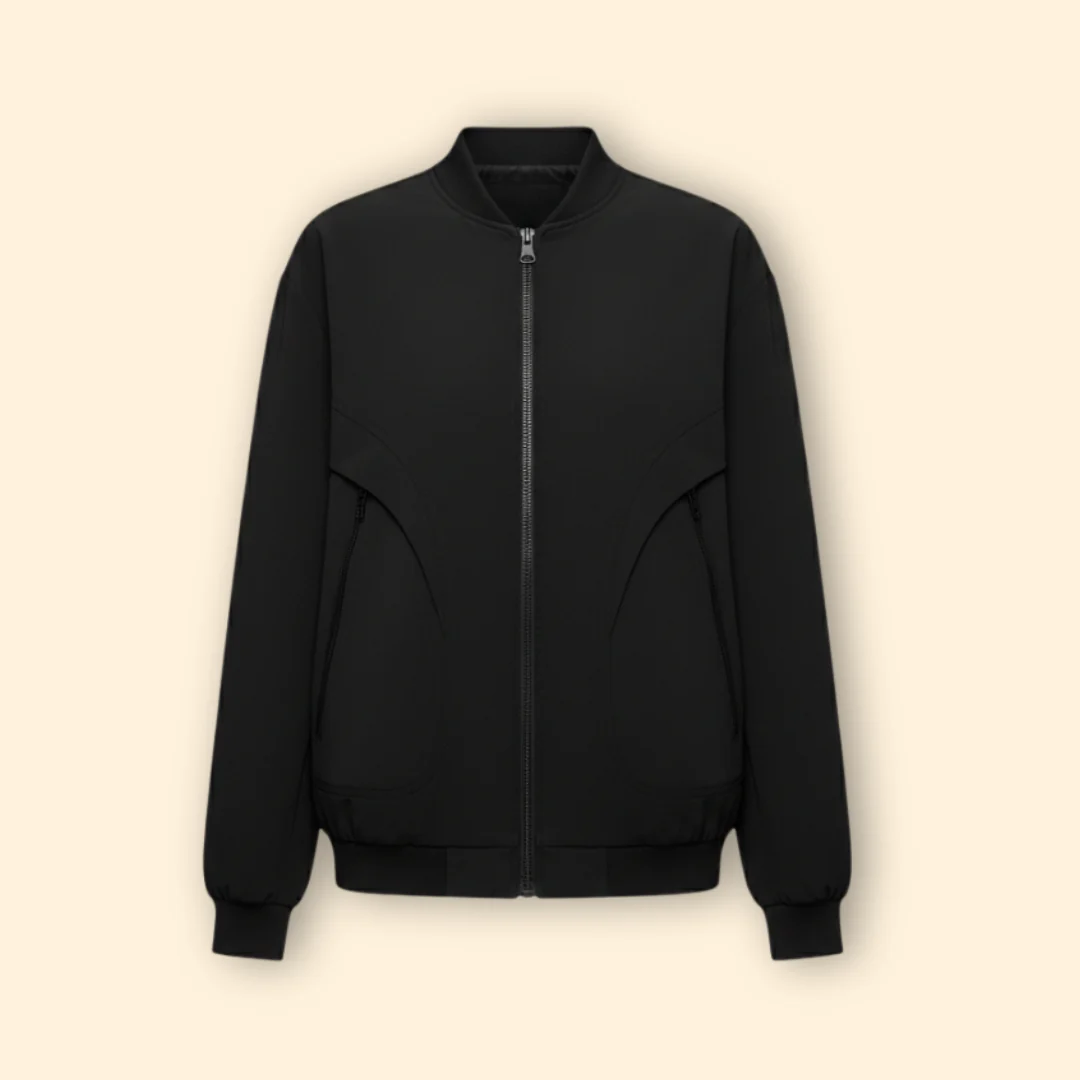 Women’s Bomber Jacket with Zip Side Pockets