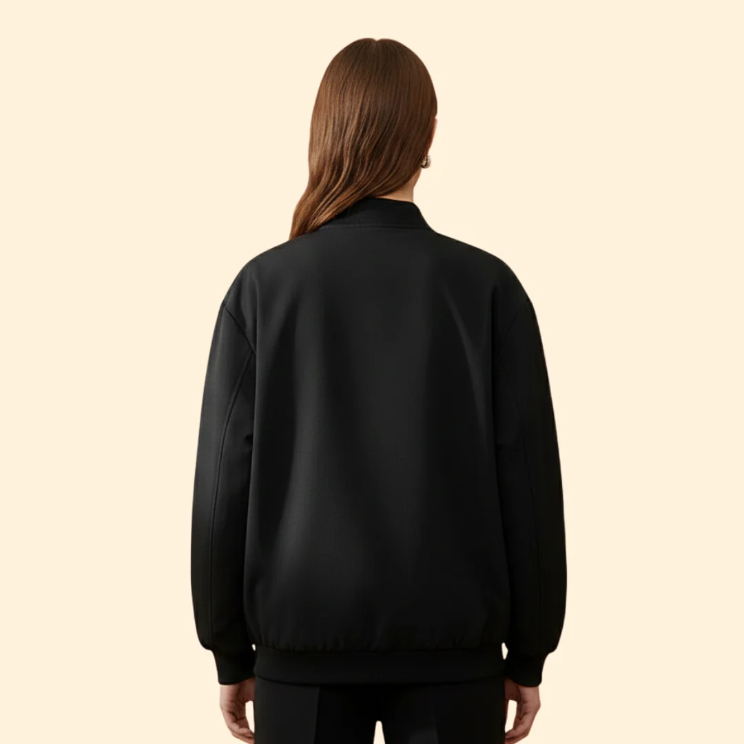 Women’s Bomber Jacket with Zip Side Pockets - Image 6
