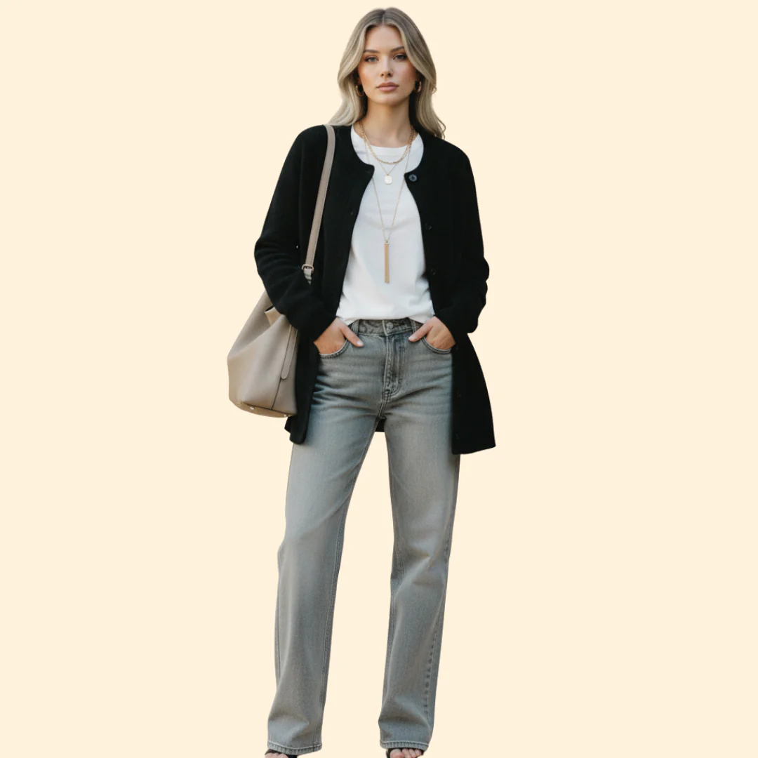 Women’s Cardigan with Button Front Closure - Image 11