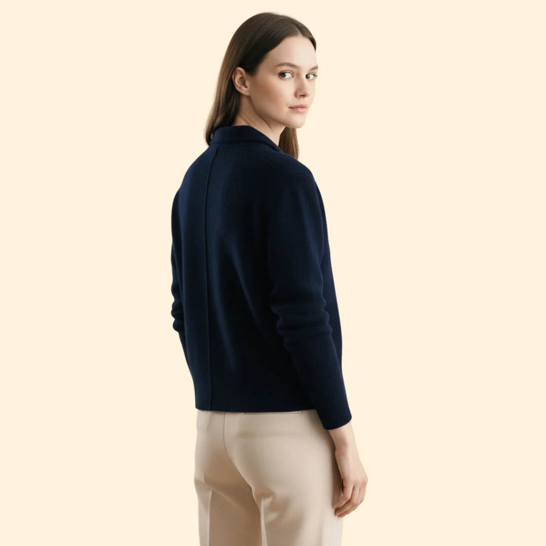 Women’s Cardigan with Structured Longline Design - Image 4