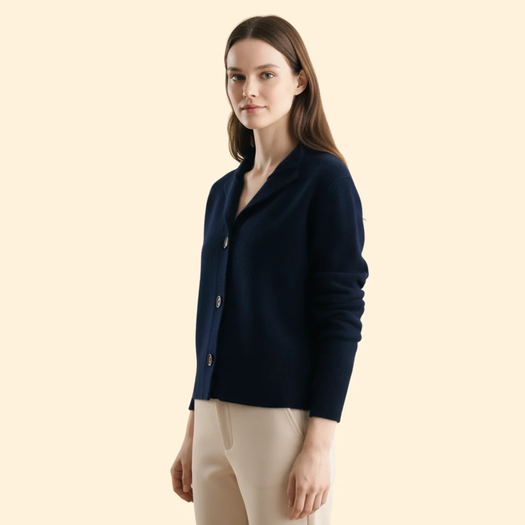 Women’s Cardigan with Structured Longline Design - Image 5