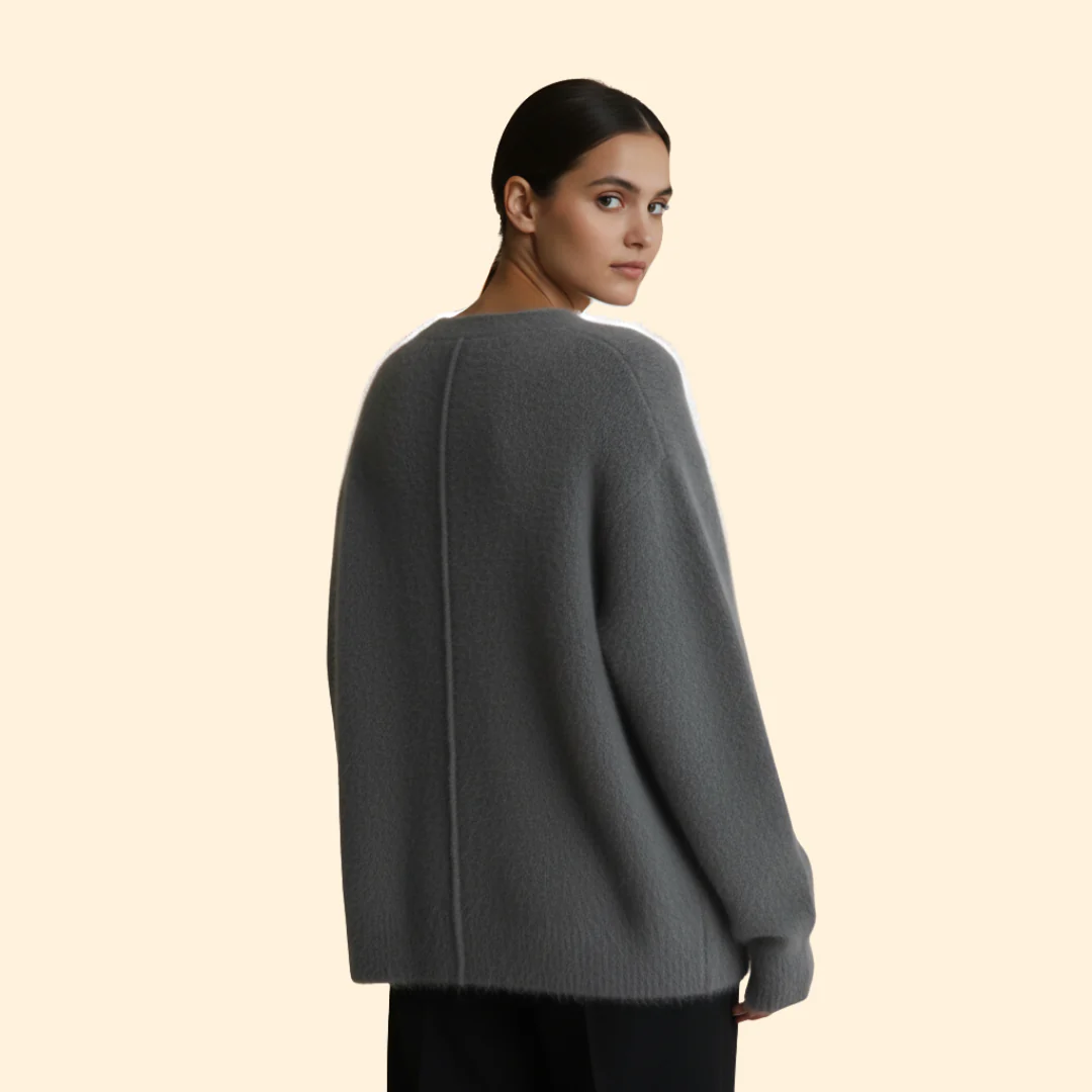 Women’s Cardigan with V-Neck Button Front - Image 6