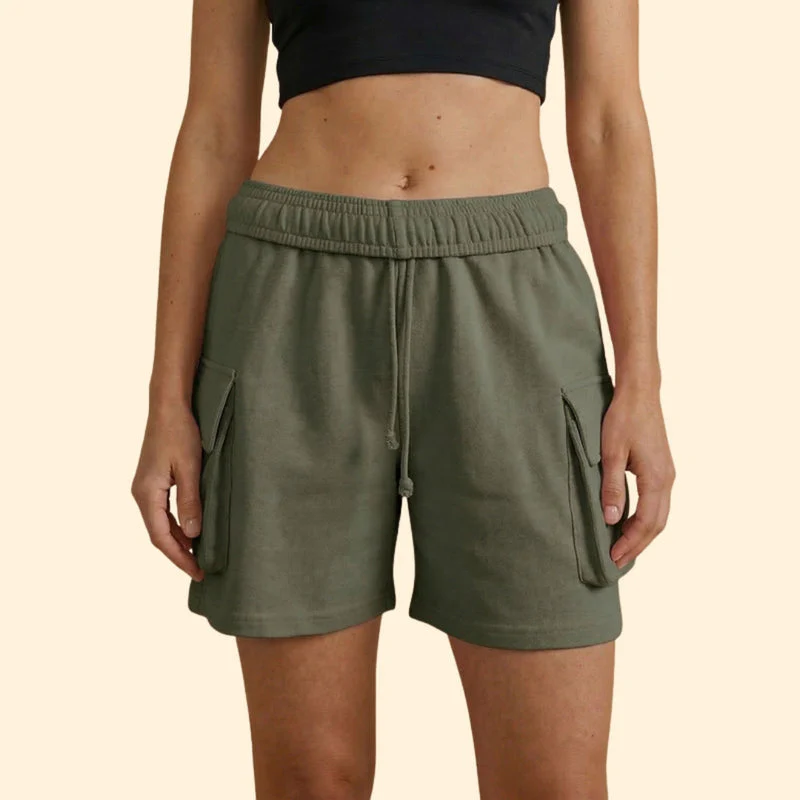 Women’s Cargo Shorts with Adjustable Waistband - Image 11