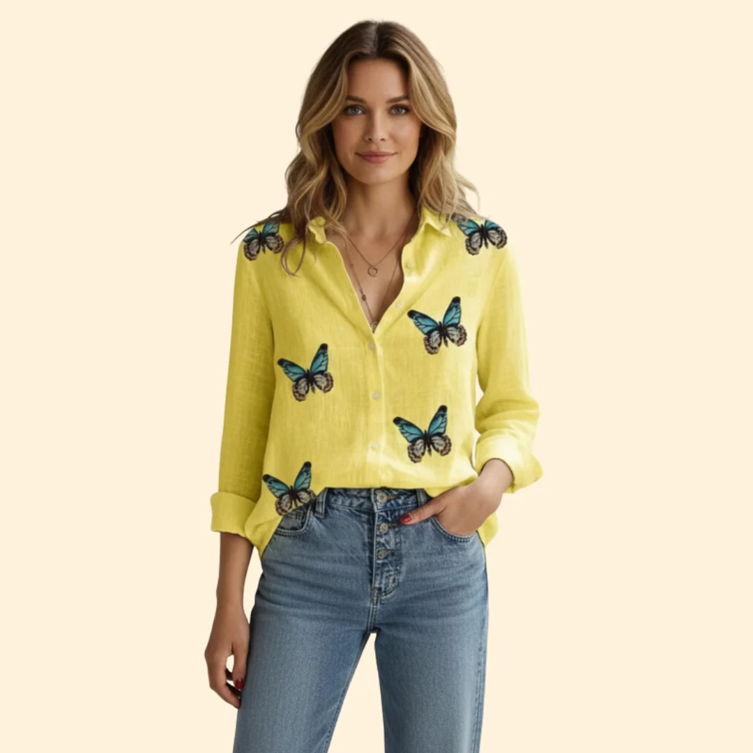Women’s Casual Blouse with Long Sleeves - Image 10