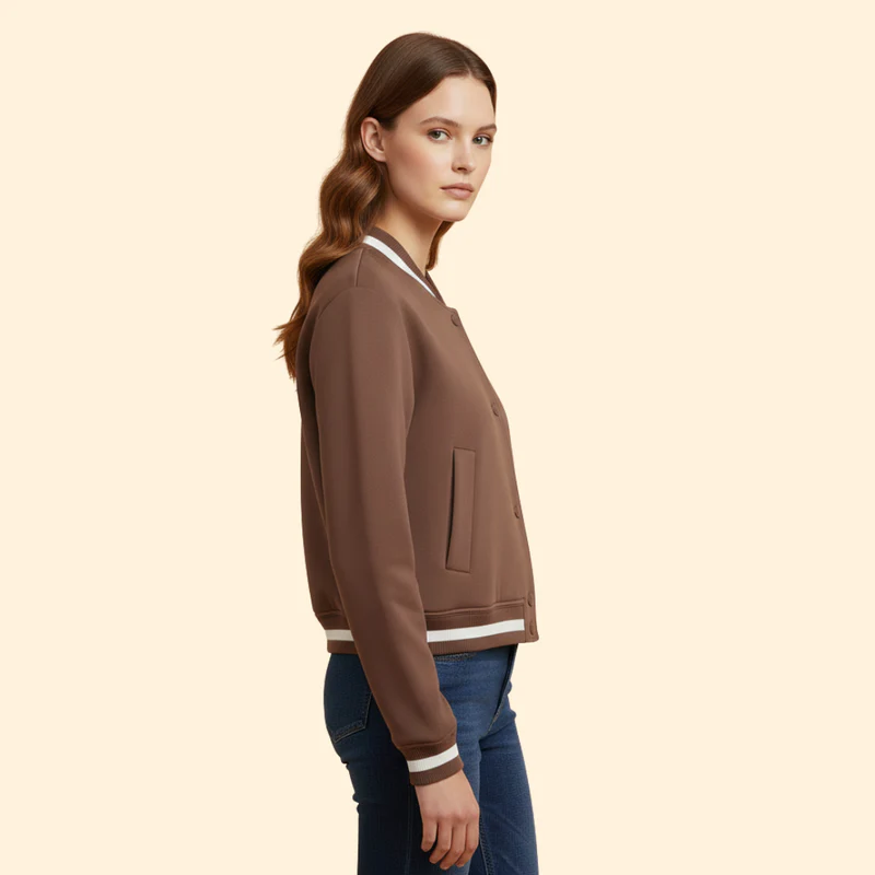 Women’s Casual Bomber Jacket - Image 3