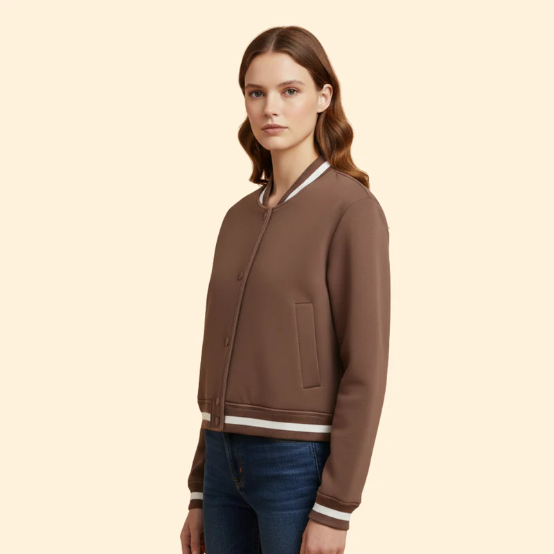 Women’s Casual Bomber Jacket - Image 4