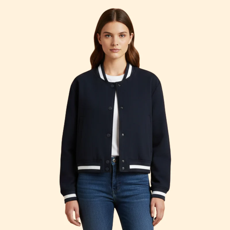 Women’s Casual Bomber Jacket - Image 6
