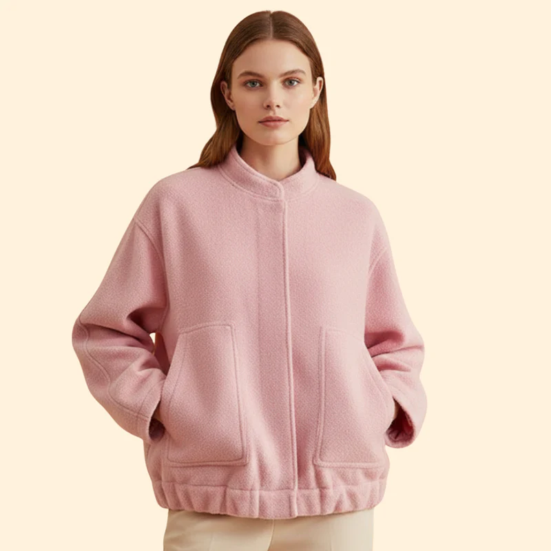 Women’s Casual Bomber Jacket with Front Pockets - Image 14