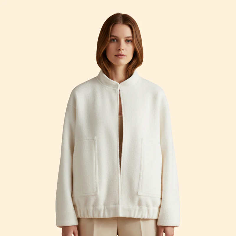 Women’s Casual Bomber Jacket with Front Pockets - Image 20