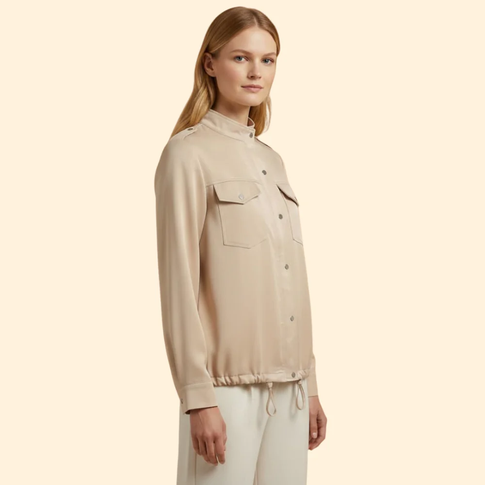 Women’s Casual Button-Up Jacket - Image 3