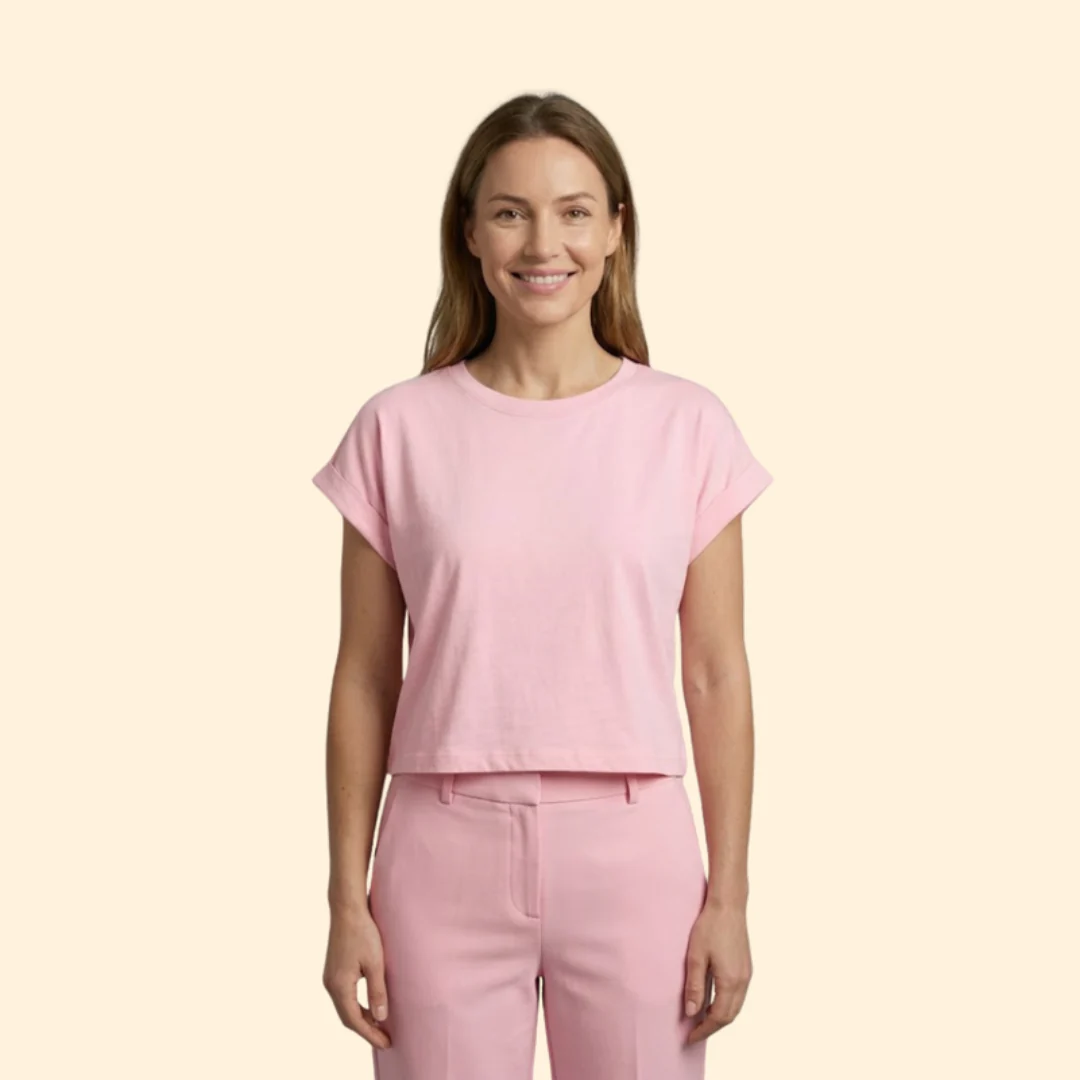 Women’s Casual Crop Top with Relaxed Fit - Image 8