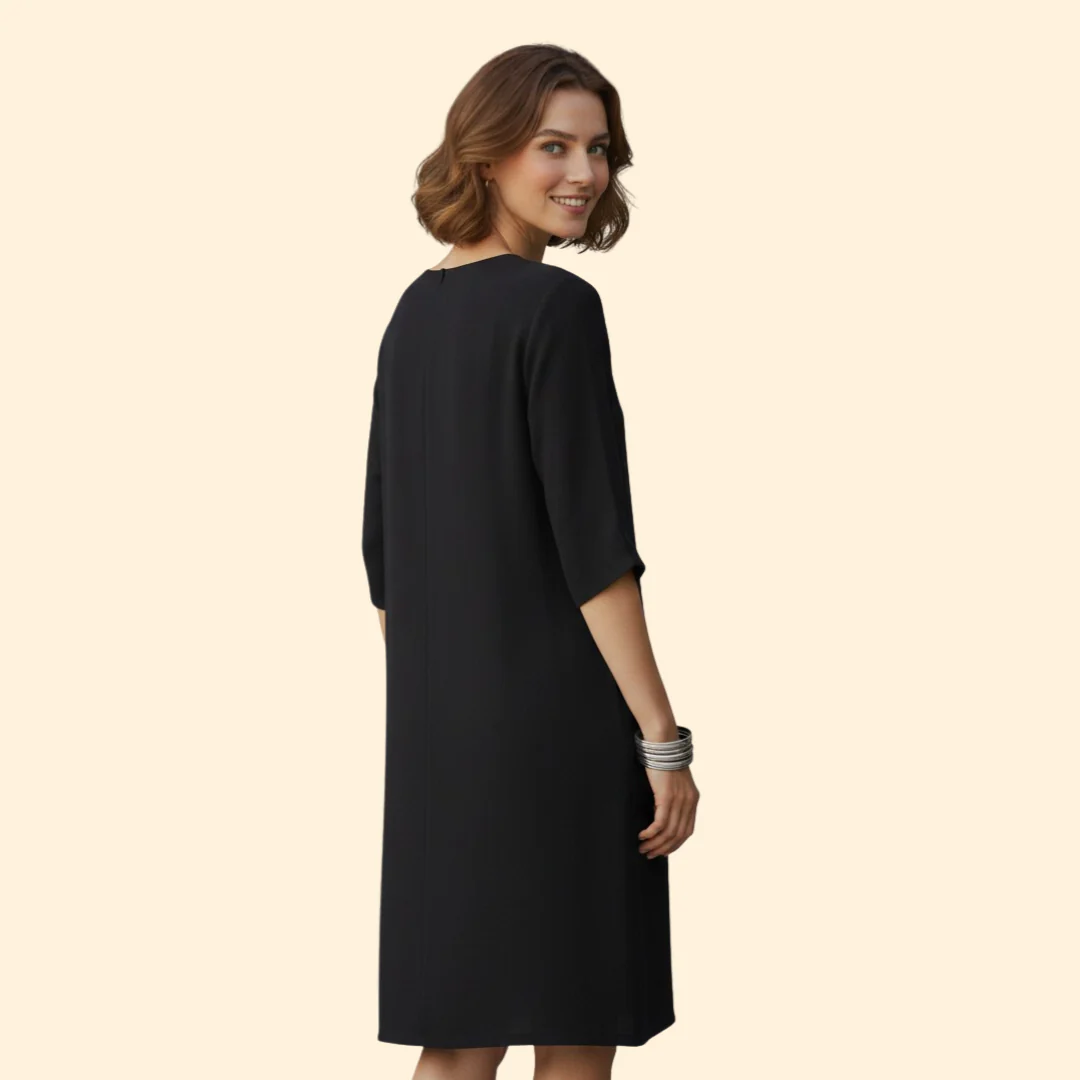 Women’s Casual Dress Simple V-Neckline - Image 5