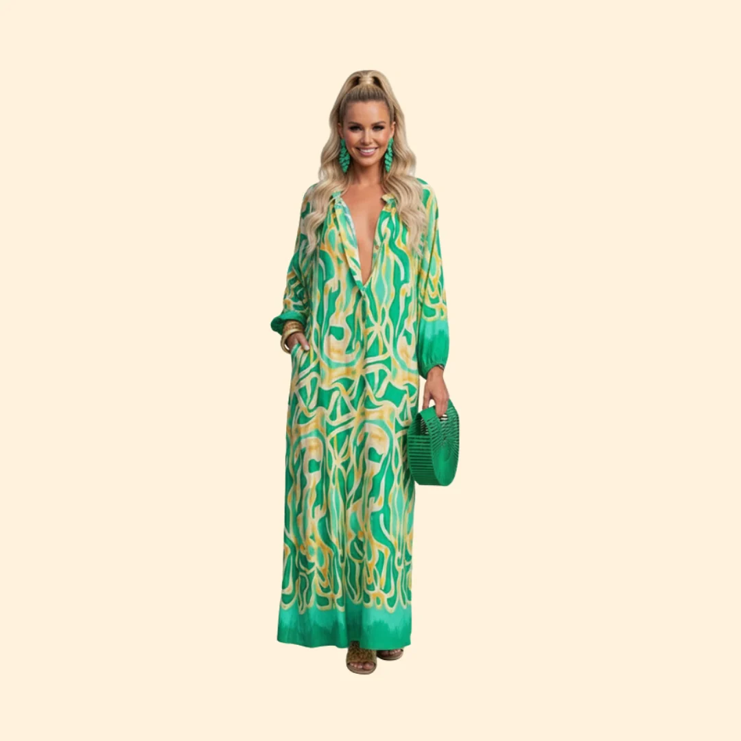 Women’s Casual Dress with Loose Fit Design - Image 2