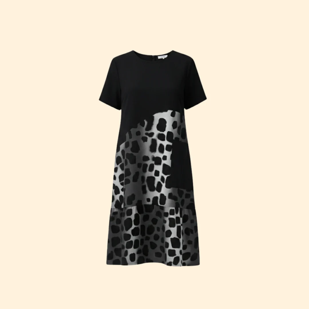 Women’s Casual Dress with Print Detail