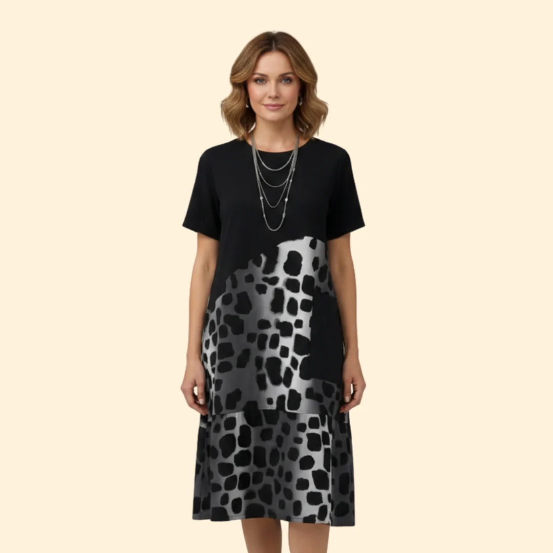 Women’s Casual Dress with Print Detail - Image 2