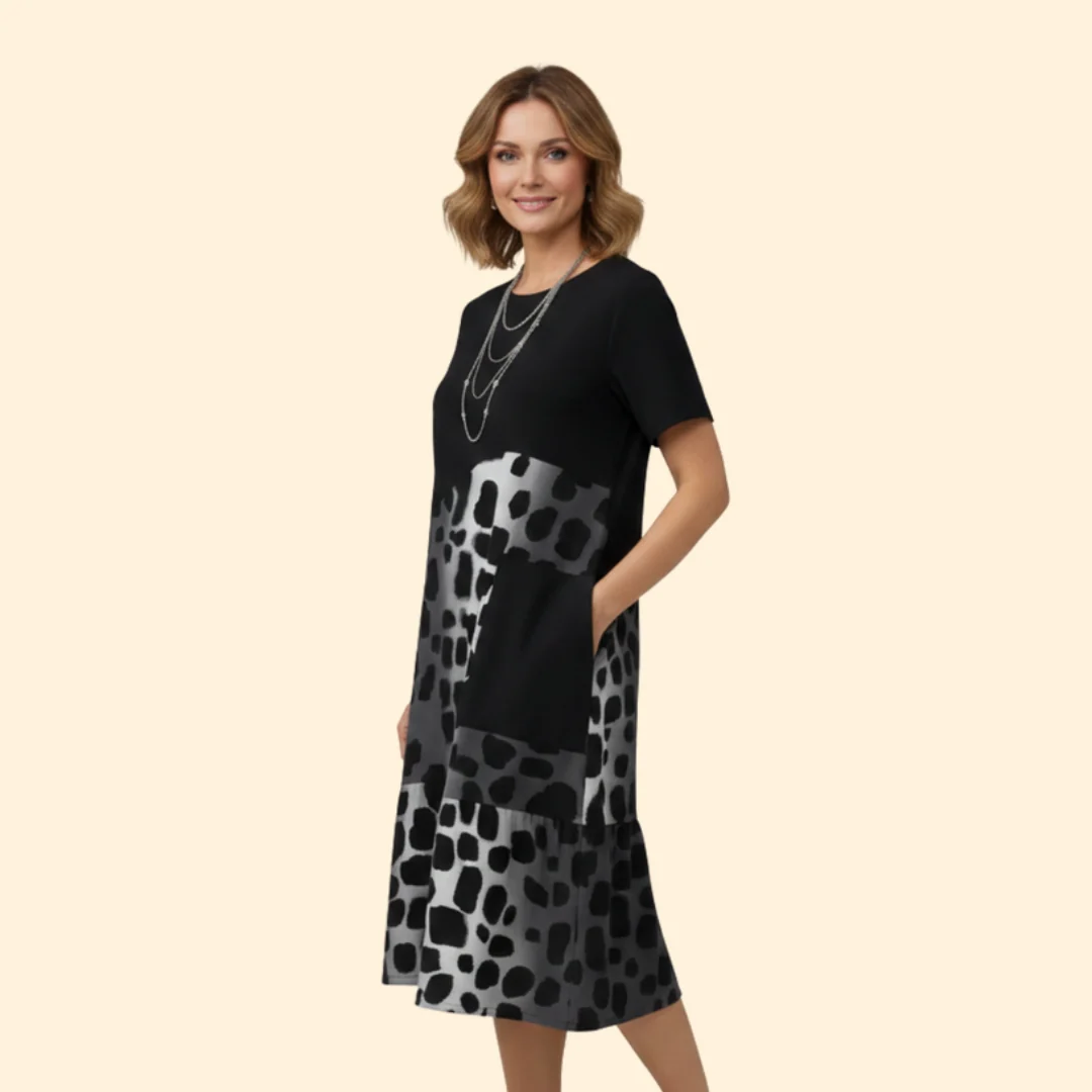 Women’s Casual Dress with Print Detail - Image 4