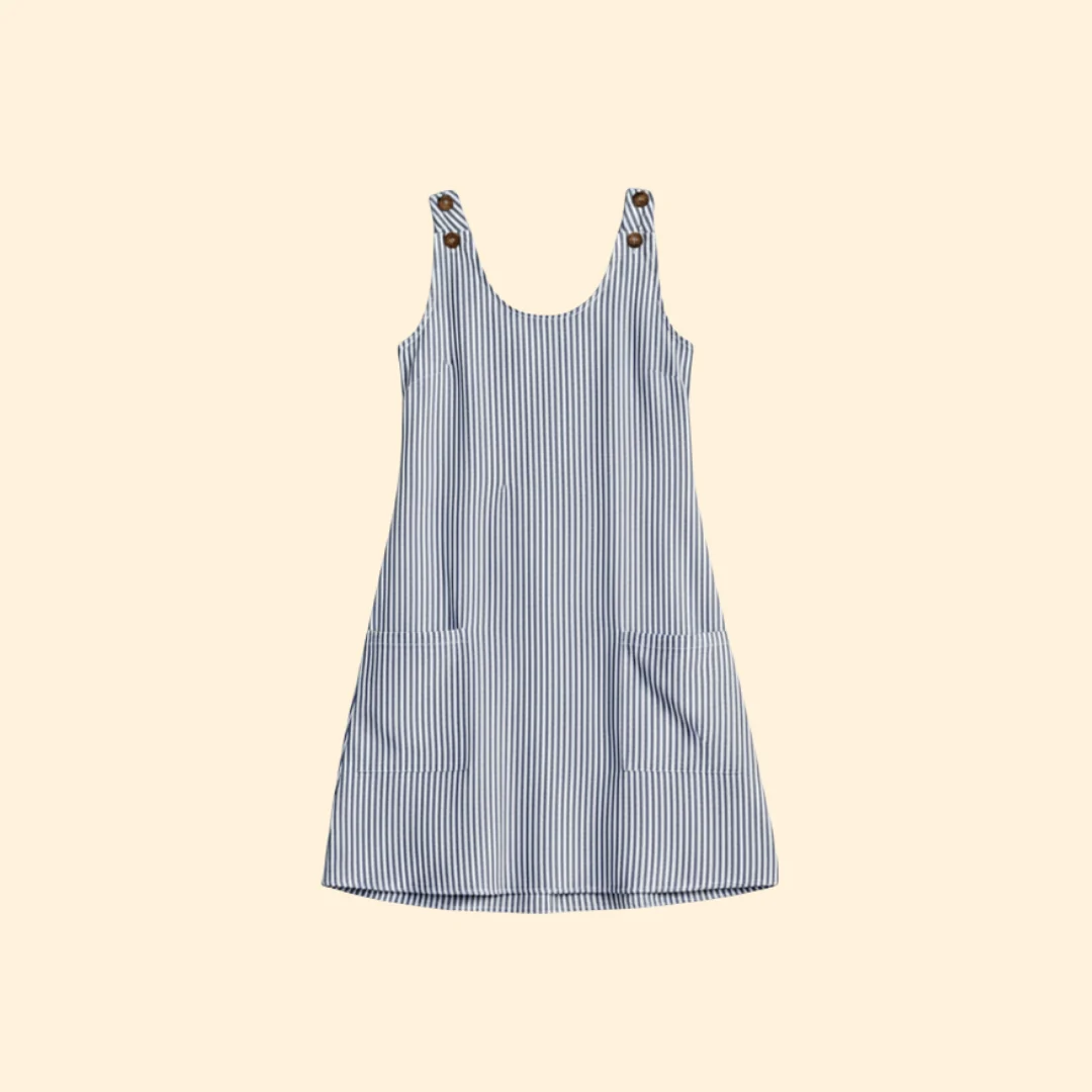 Women’s Casual Dress with Stripe Pattern