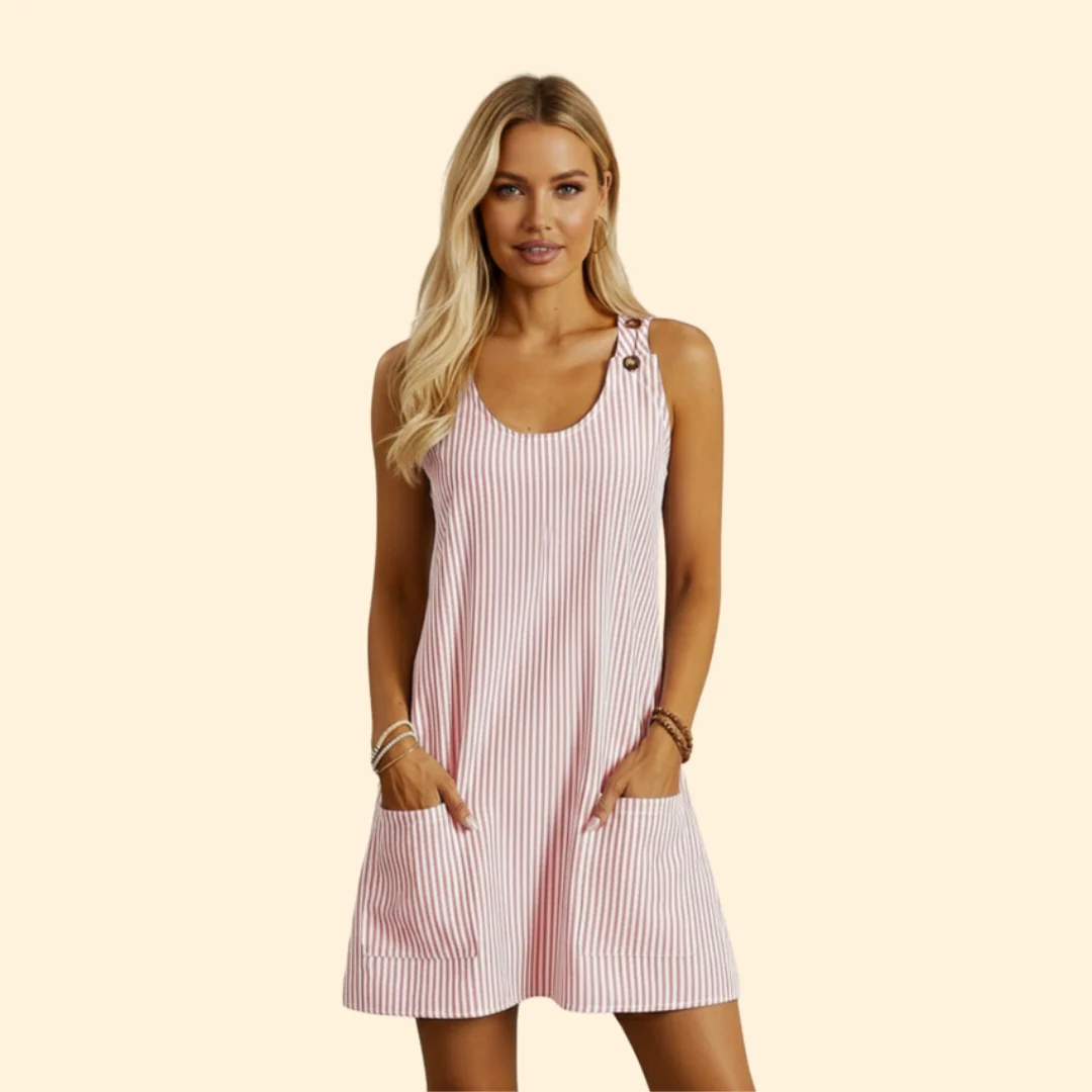 Women’s Casual Dress with Stripe Pattern - Image 7