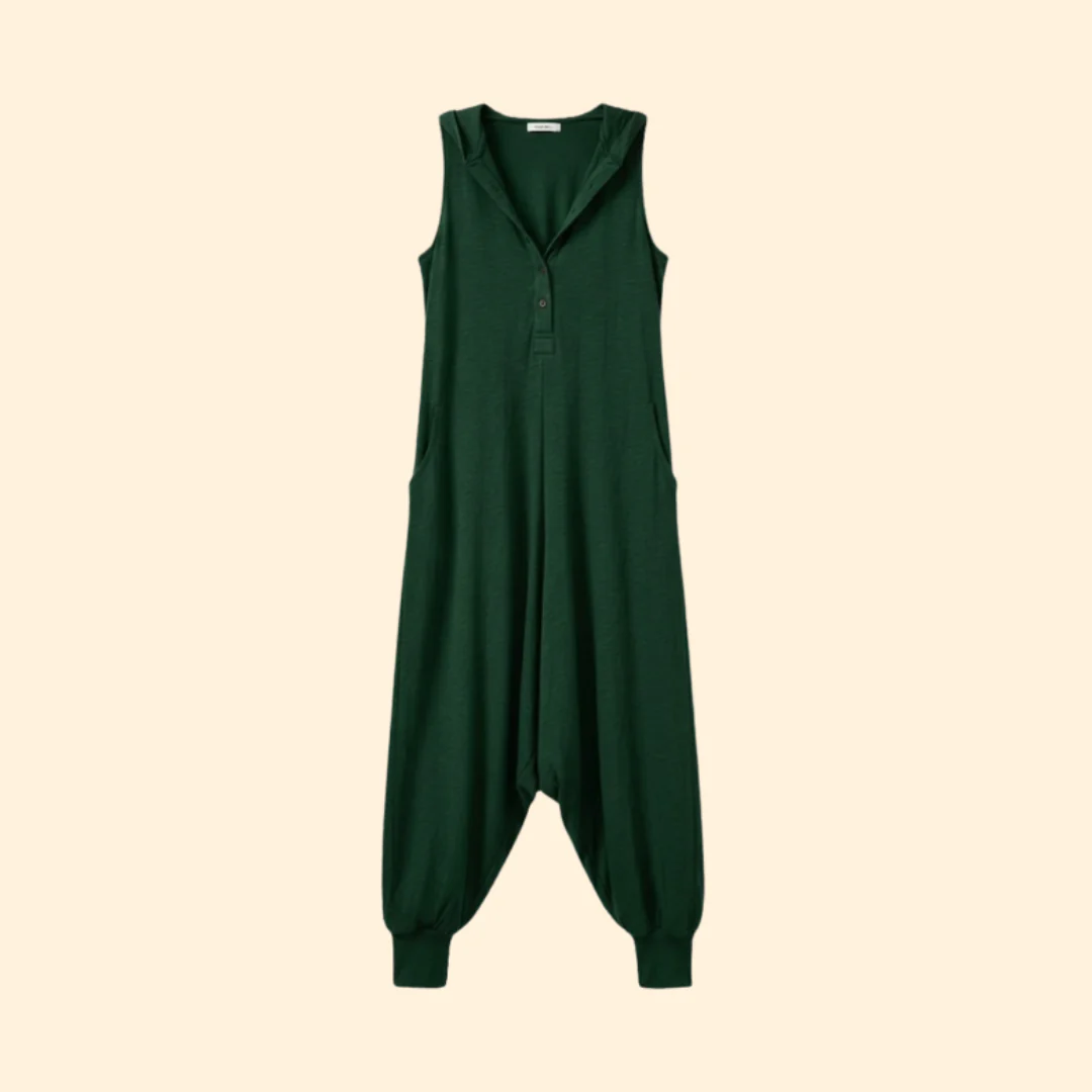Women’s Casual Jumpsuit Button Front