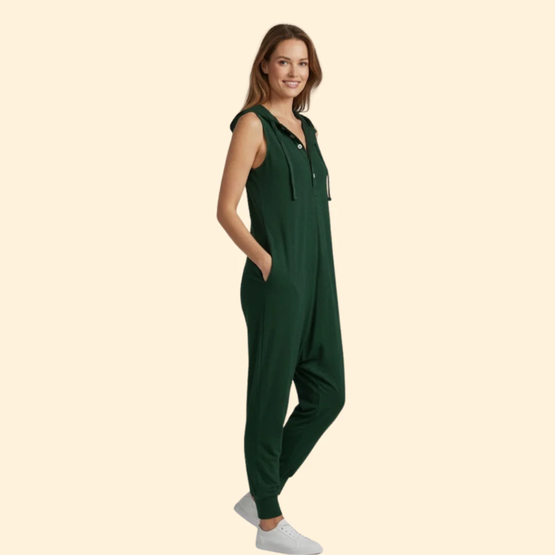 Women’s Casual Jumpsuit Button Front - Image 2