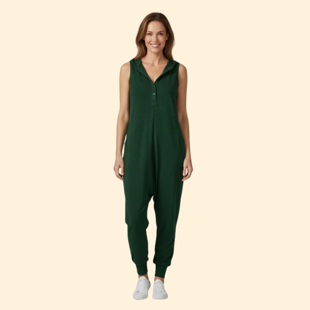 Women’s Casual Jumpsuit Button Front - Image 3