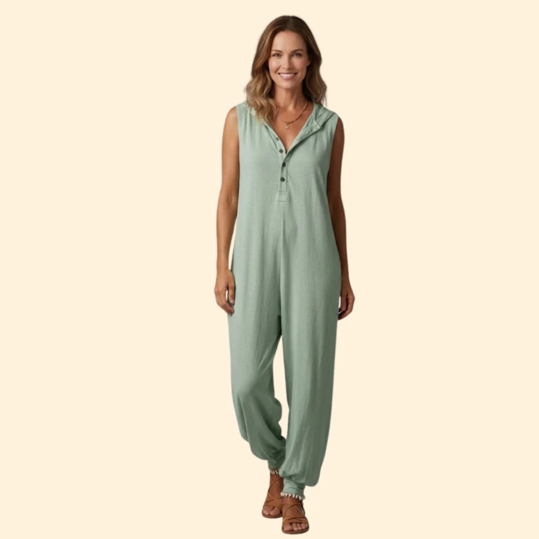 Women’s Casual Jumpsuit Button Front - Image 9