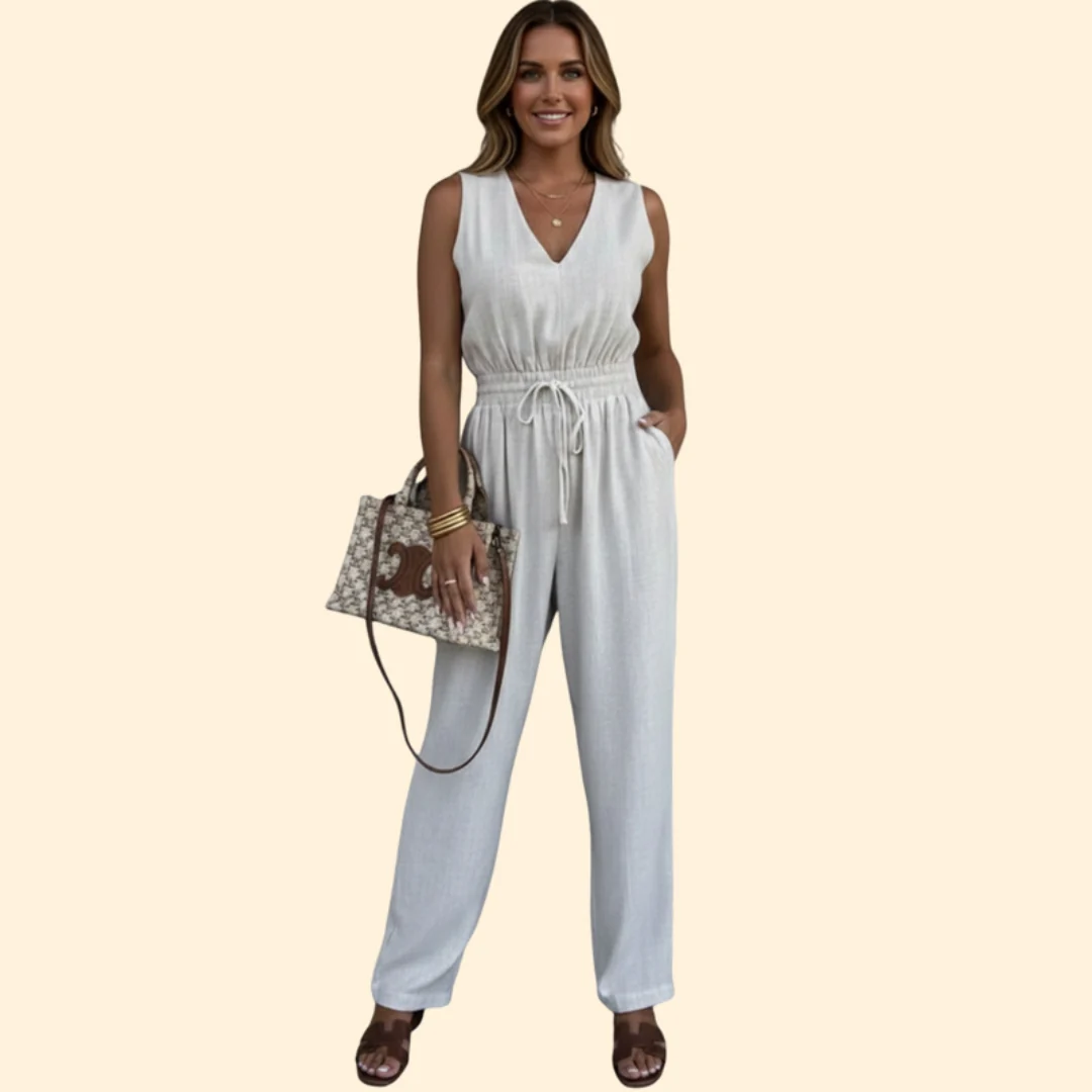 Women’s Casual Jumpsuit with Adjustable Drawstring - Image 8