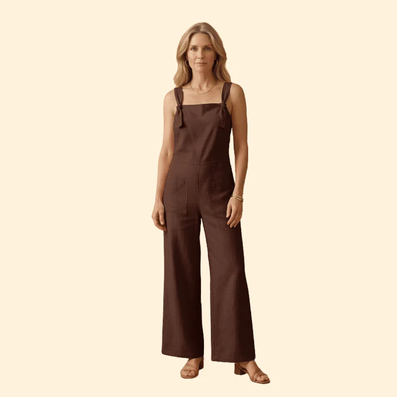 Women’s Casual Jumpsuit with Adjustable Straps - Image 9