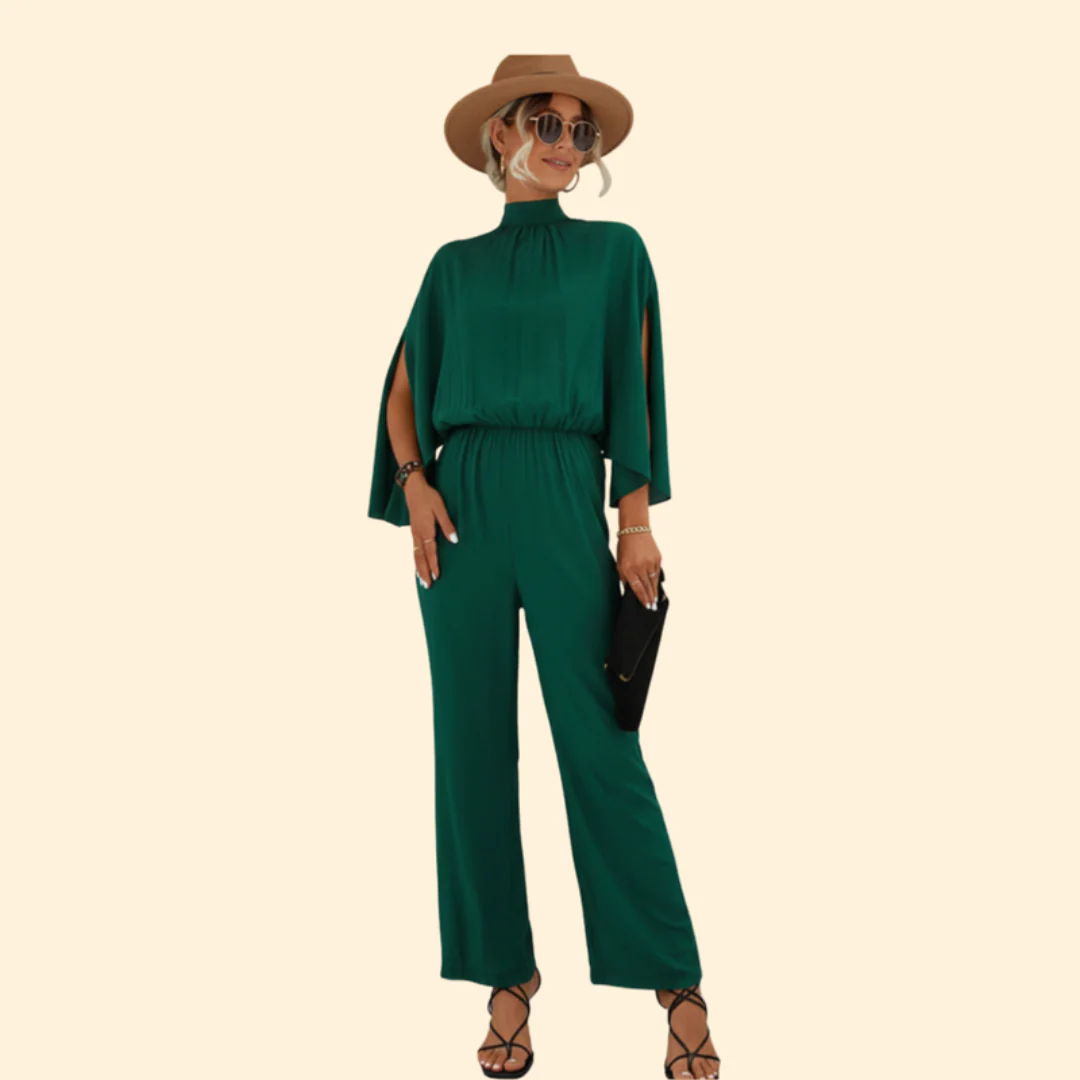 Women's Casual Jumpsuit with Elastic Waistband - Image 2