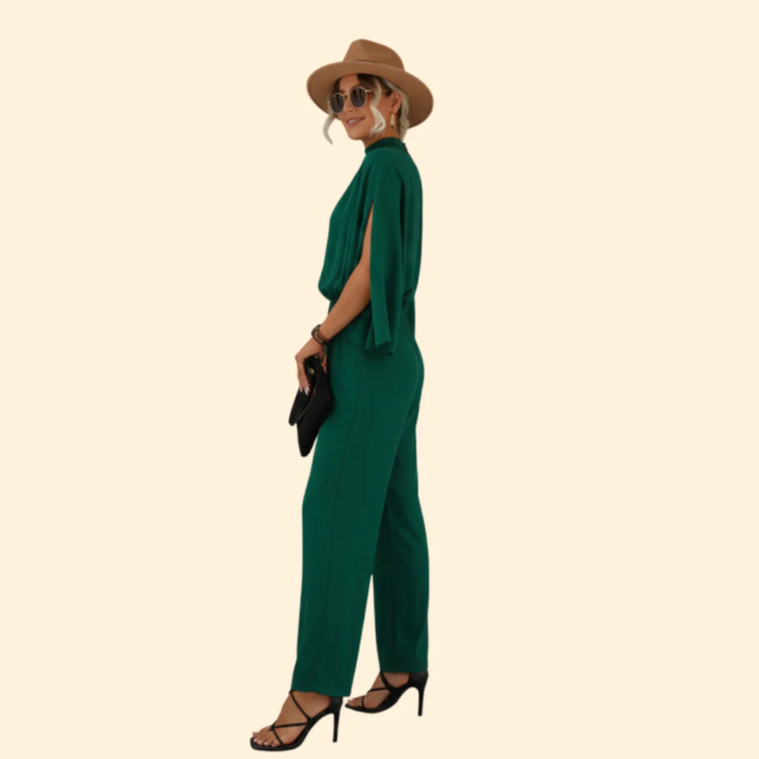Women's Casual Jumpsuit with Elastic Waistband - Image 5