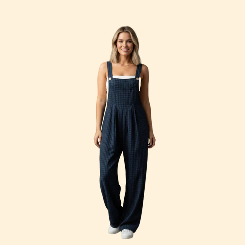 Women’s Casual Jumpsuit with Geometric Pattern - Image 6