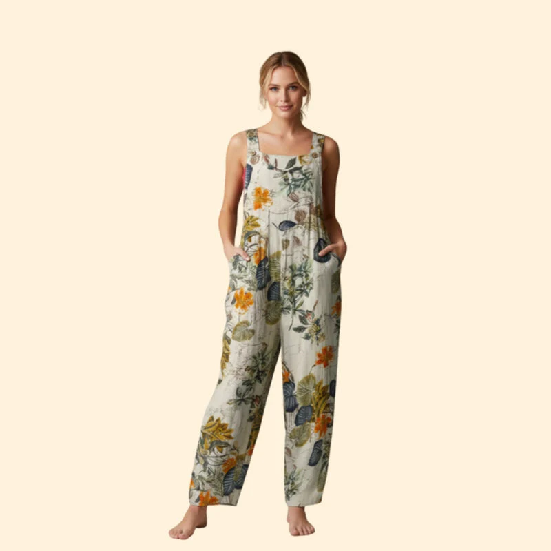 Women’s Casual Jumpsuit with Geometric Pattern - Image 8