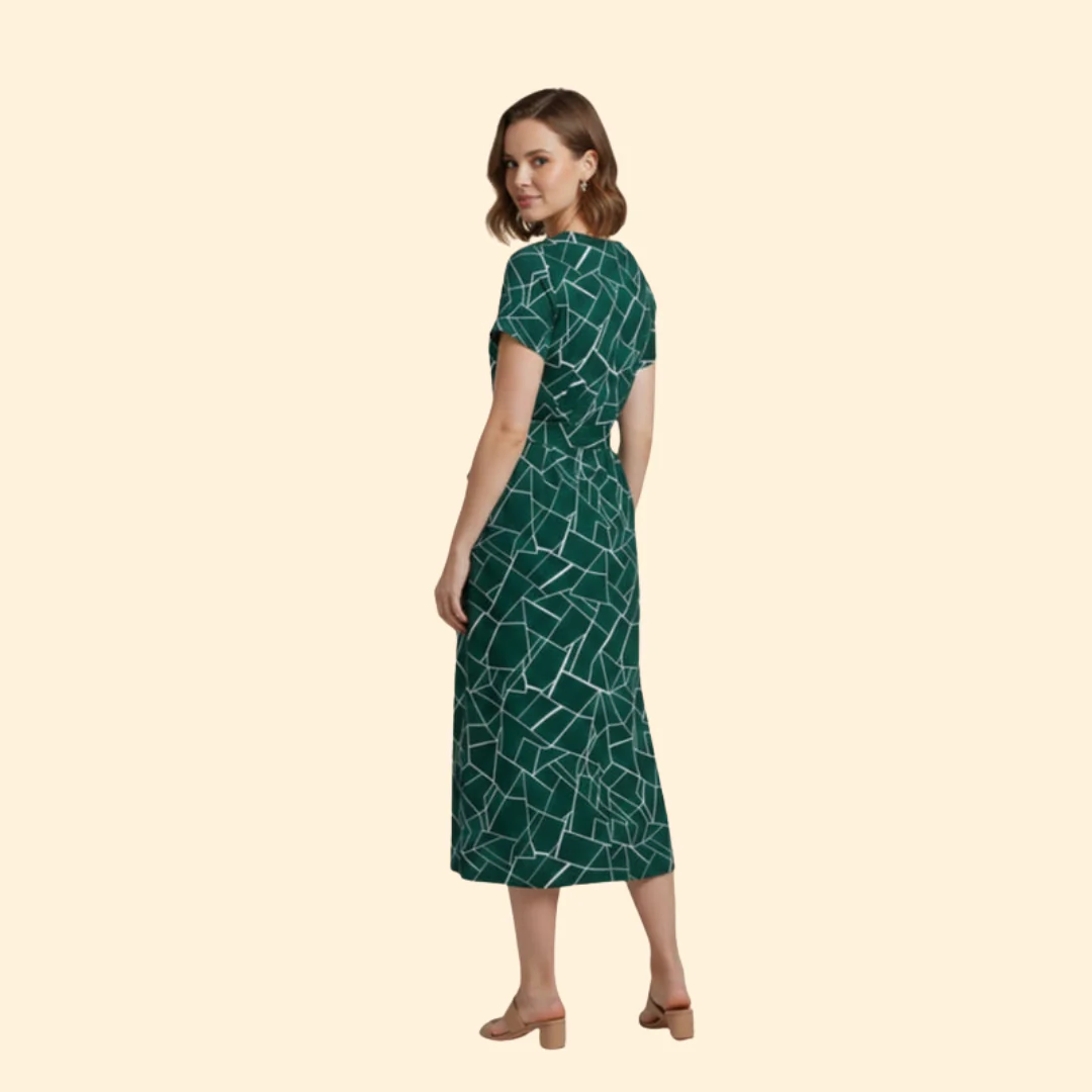 Women's Geometric Print Jumpsuit - Image 4